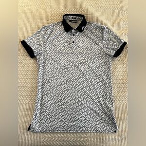 J Lindeberg Tour Tech Geometric Polo Shirt